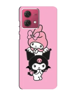 Чехол для Motorola MOTO G84 с картинкой «My Melody и Kuromi» Чехол для Motorola MOTO G84 с картинкой «My Melody и Kuromi»
