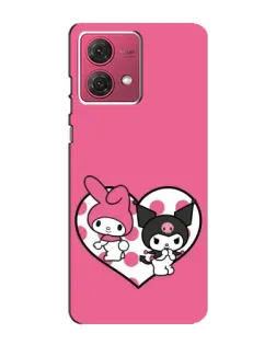 Чехол для Motorola MOTO G84 с картинкой «Kuromi и My Melody» Чехол для Motorola MOTO G84 с картинкой «Kuromi и My Melody»
