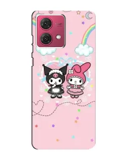 Чехол для Motorola MOTO G84 с картинкой «My Melody и Kuromi» Чехол для Motorola MOTO G84 с картинкой «My Melody и Kuromi»