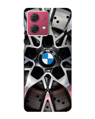Чехол для Motorola MOTO G84 с картинкой «BMW — деталь диска»