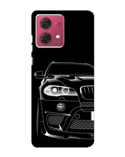Чехол для Motorola MOTO G84 с картинкой «Темный силуэт BMW»
