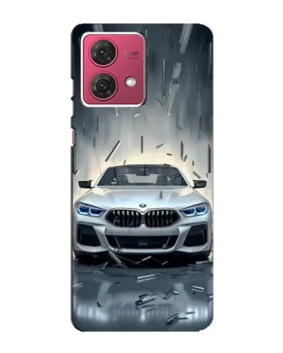 Чехол для Motorola MOTO G84 с картинкой «BMW в свете фар»