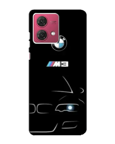 Чехол для Motorola MOTO G84 с картинкой «Минималистичный принт BMW M3»