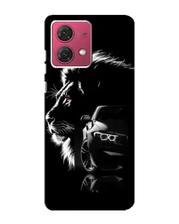 Чехол для Motorola MOTO G84 с картинкой «BMW и лев» Чехол для Motorola MOTO G84 с картинкой «BMW и лев»