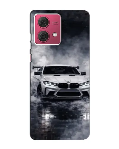 Чехол для Motorola MOTO G84 с картинкой «BMW сквозь туман»