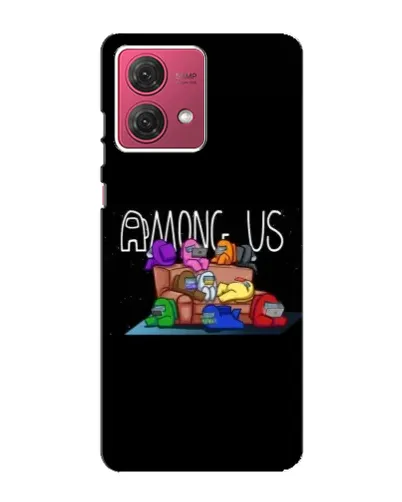 Чехол для Motorola MOTO G84 с картинкой «Логотип Among Us»