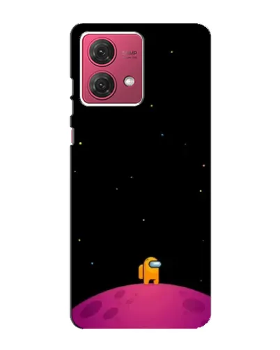 Чехол для Motorola MOTO G84 с картинкой «Одинокий герой на планете»