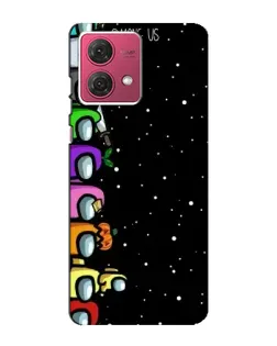 Чехол для Motorola MOTO G84 с картинкой «Команда Among Us»