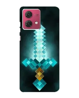 Чехол для Motorola MOTO G84 с картинкой «Алмазный меч неон» Чехол для Motorola MOTO G84 с картинкой «Алмазный меч неон»