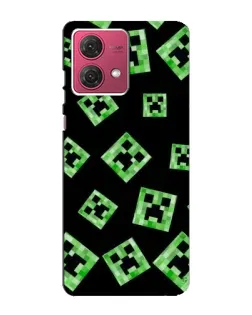 Чехол для Motorola MOTO G84 с картинкой «Паттерн с криперами» Чехол для Motorola MOTO G84 с картинкой «Паттерн с криперами»