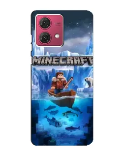 Чехол для Motorola MOTO G84 с картинкой «Minecraft ледяной мир» Чехол для Motorola MOTO G84 с картинкой «Minecraft ледяной мир»