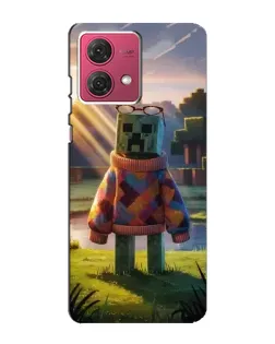 Чехол для Motorola MOTO G84 с картинкой «Крипер в свитере» Чехол для Motorola MOTO G84 с картинкой «Крипер в свитере»