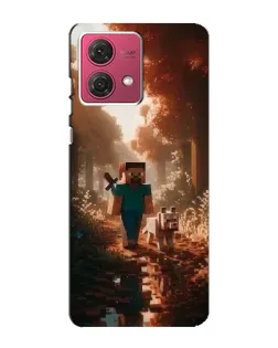 Чехол для Motorola MOTO G84 с картинкой «Стив в лесу» Чехол для Motorola MOTO G84 с картинкой «Стив в лесу»