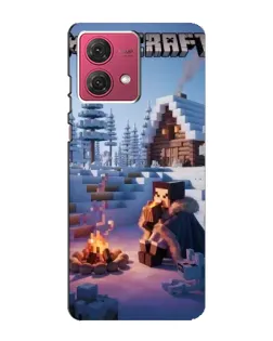 Чехол для Motorola MOTO G84 с картинкой «Зимний Minecraft» Чехол для Motorola MOTO G84 с картинкой «Зимний Minecraft»