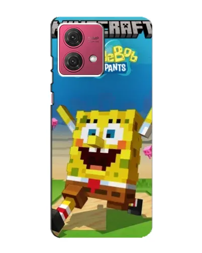 Чехол для Motorola MOTO G84 с картинкой «Губка Боб Minecraft» Чехол для Motorola MOTO G84 с картинкой «Губка Боб Minecraft»
