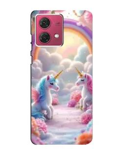 Чехол для Motorola MOTO G84 с картинкой «Радуга и единороги» Чехол для Motorola MOTO G84 с картинкой «Радуга и единороги»