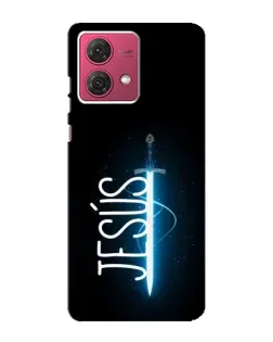 Чехол для Motorola MOTO G84 с картинкой «Меч Духа Jesus»