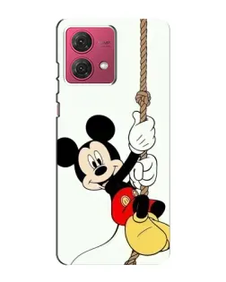 Чехол для Motorola MOTO G84 с картинкой «Mickey на канате»