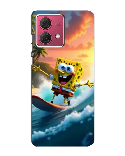 Чехол для Motorola MOTO G84 с картинкой «Губка Боб серфингист» Чехол для Motorola MOTO G84 с картинкой «Губка Боб серфингист»