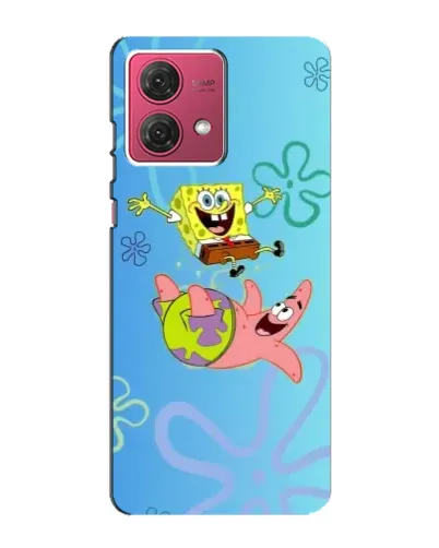 Чехол для Motorola MOTO G84 с картинкой «Спанч Боб и Патрик» Чехол для Motorola MOTO G84 с картинкой «Спанч Боб и Патрик»