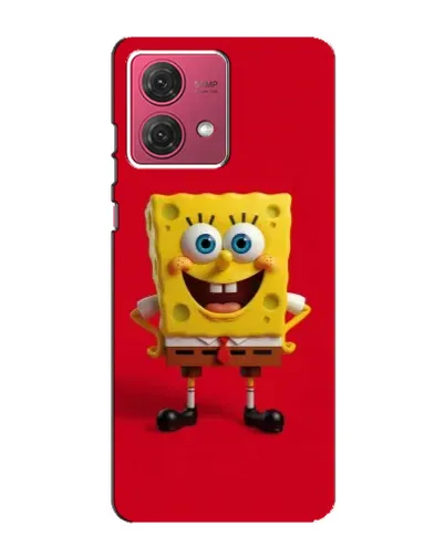 Чехол для Motorola MOTO G84 с картинкой «Спанч Боб на красном» Чехол для Motorola MOTO G84 с картинкой «Спанч Боб на красном»