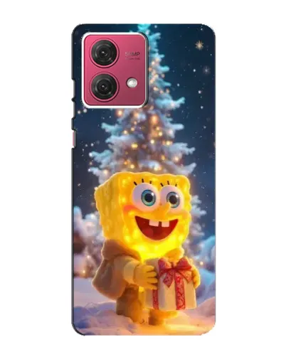 Чехол для Motorola MOTO G84 с картинкой «Рождественский Спанч Боб» Чехол для Motorola MOTO G84 с картинкой «Рождественский Спанч Боб»