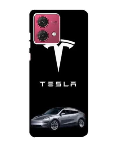 Чехол для Motorola MOTO G84 с картинкой «Tesla Model Y»