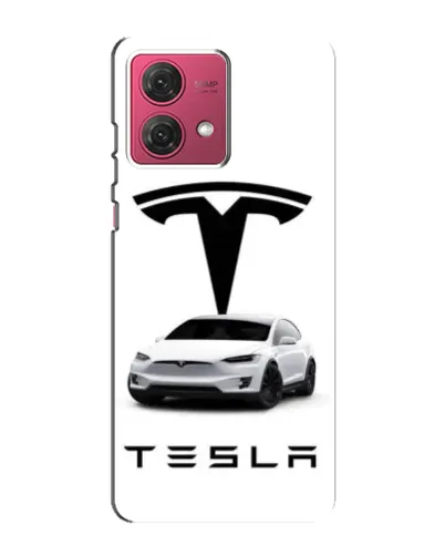 Чехол для Motorola MOTO G84 с картинкой «Tesla White Style»