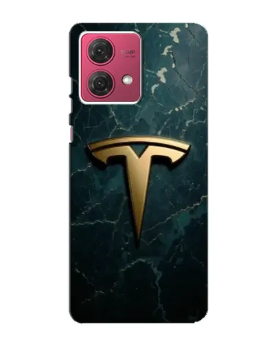 Чехол для Motorola MOTO G84 с картинкой «Мраморная Tesla Gold»