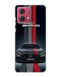 Чехол для Motorola MOTO G84 с картинкой «Mercedes — белый карбон»