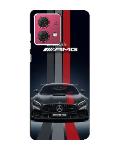 Чехол для Motorola MOTO G84 с картинкой «Mercedes — белый карбон»