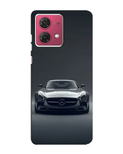Чехол для Motorola MOTO G84 с картинкой «Mercedes на черном»