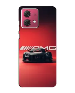 Чехол для Motorola MOTO G84 с картинкой «Mercedes AMG — красная линия»