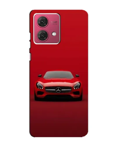 Чехол для Motorola MOTO G84 с картинкой «Красный Mercedes AMG»