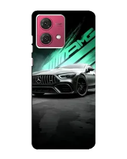 Чехол для Motorola MOTO G84 с картинкой «Темный Mercedes AMG»