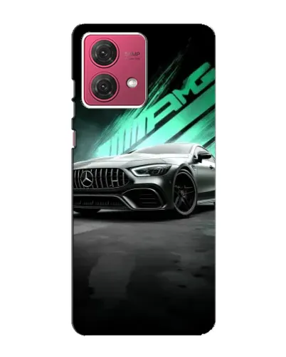 Чехол для Motorola MOTO G84 с картинкой «Темный Mercedes AMG»