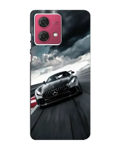 Чехол для Motorola MOTO G84 с картинкой «Гоночный Mercedes AMG»