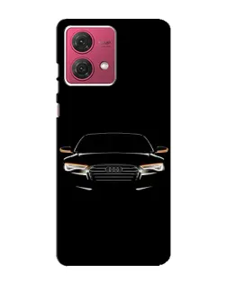 Чехол для Motorola MOTO G84 с картинкой «Audi — ночной контур» Чехол для Motorola MOTO G84 с картинкой «Audi — ночной контур»