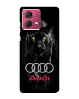 Чехол для Motorola MOTO G84 с картинкой «Пантера и Audi» Чехол для Motorola MOTO G84 с картинкой «Пантера и Audi»
