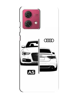 Чехол для Motorola MOTO G84 с картинкой «Audi — контрастный дизайн» Чехол для Motorola MOTO G84 с картинкой «Audi — контрастный дизайн»