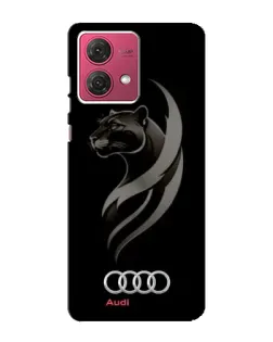 Чехол для Motorola MOTO G84 с картинкой «Графика — пантера и Audi» Чехол для Motorola MOTO G84 с картинкой «Графика — пантера и Audi»