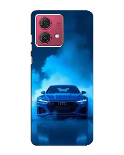 Чехол для Motorola MOTO G84 с картинкой «Audi — голубая энергия» Чехол для Motorola MOTO G84 с картинкой «Audi — голубая энергия»