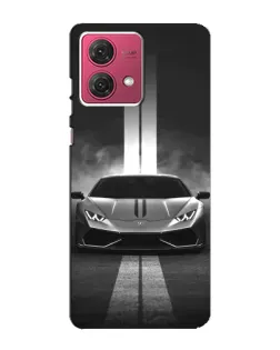 Чехол для Motorola MOTO G84 с картинкой «Lamborghini симметрия дорог»