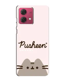 Чехол для Motorola MOTO G84 с картинкой «Pusheen логотип» Чехол для Motorola MOTO G84 с картинкой «Pusheen логотип»