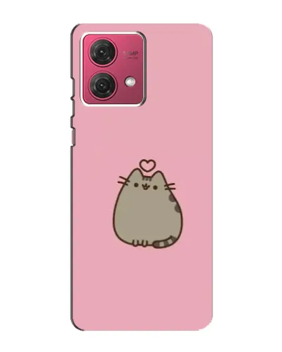 Чехол для Motorola MOTO G84 с картинкой «Pusheen сердце»