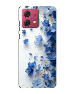 Чехол для Motorola MOTO G84 с картинкой «Голубой цветочный каскад» Чехол для Motorola MOTO G84 с картинкой «Голубой цветочный каскад»
