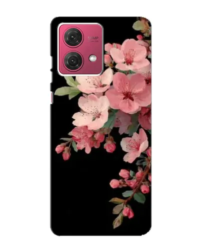 Чехол для Motorola MOTO G84 с картинкой «Розовая ветка сакуры»