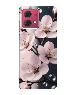 Чехол для Motorola MOTO G84 с картинкой «Нежная сакура и капли» Чехол для Motorola MOTO G84 с картинкой «Нежная сакура и капли»