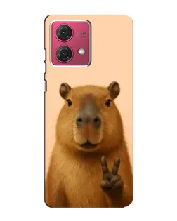 Чехол для Motorola MOTO G84 с картинкой «Капибара виктория» Чехол для Motorola MOTO G84 с картинкой «Капибара виктория»