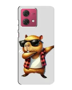 Чехол для Motorola MOTO G84 с картинкой «Капибара рэпер даб» Чехол для Motorola MOTO G84 с картинкой «Капибара рэпер даб»